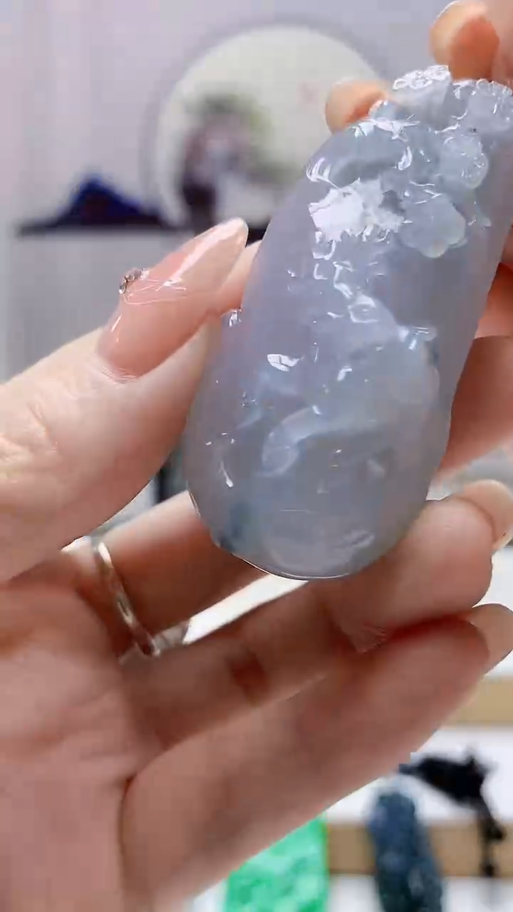 未镶嵌定制翡翠0405DD-毛货挂件102