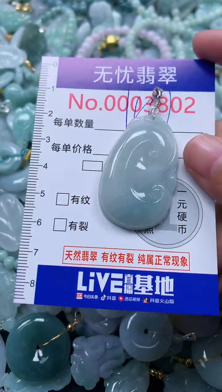 颈饰未镶嵌翡翠3802