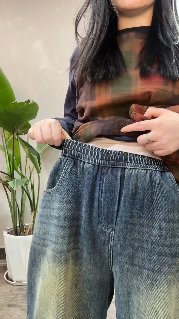 1301加绒仔裤洋气百搭款         