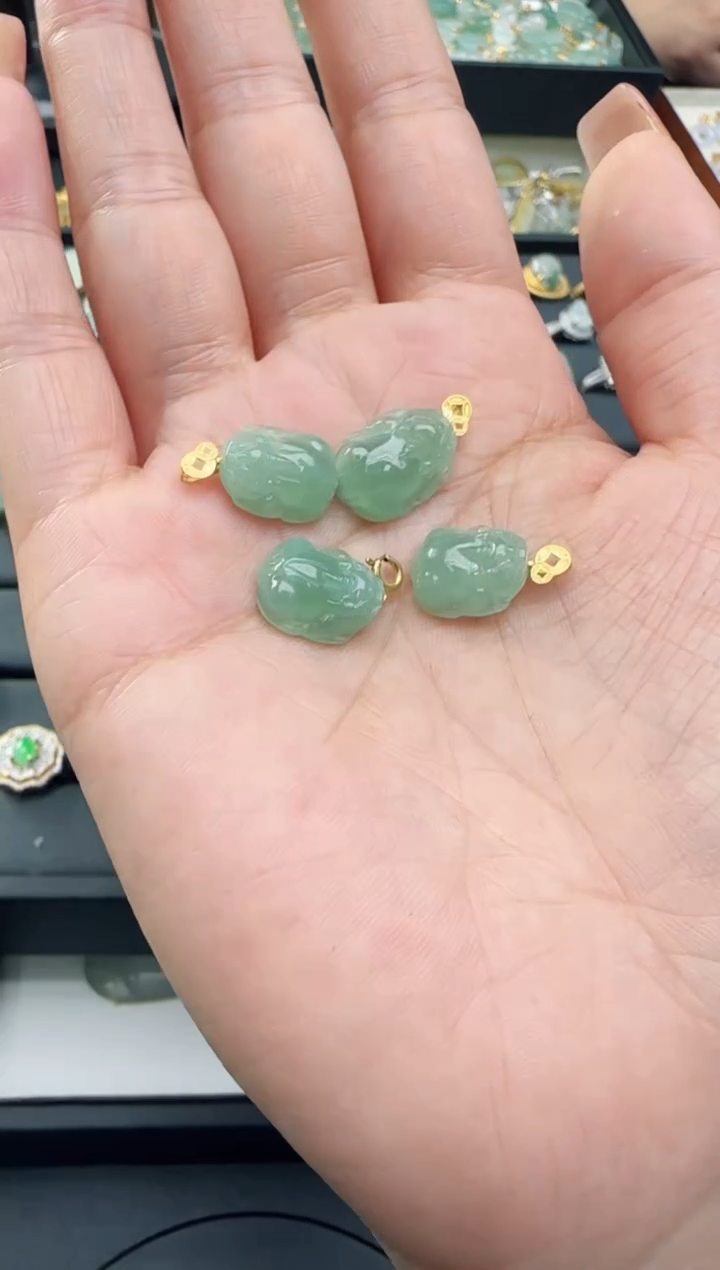 【闪购商品】翡翠颈饰18K金镶嵌多样性发一件TZG0118086