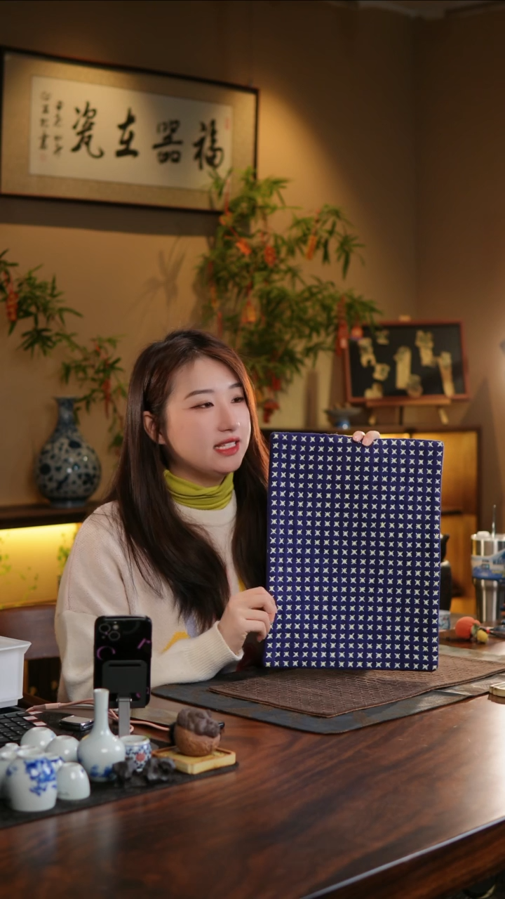 【闪购商品】织绣米字纹长大号茶席