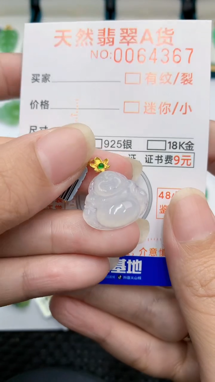 【闪购商品】翡翠颈饰18K金镶嵌            8