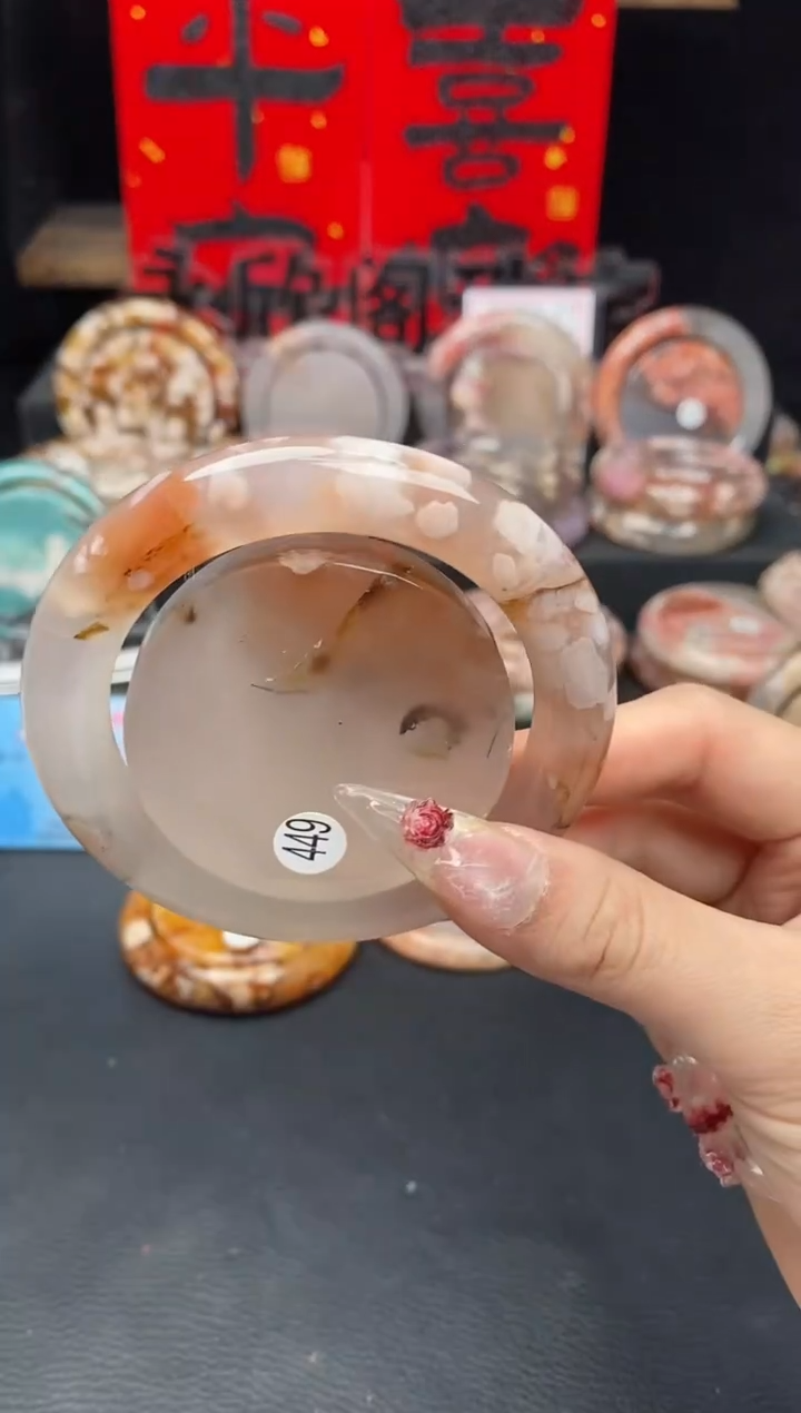 【闪购商品】石英质玉手镯（圆镯）未镶嵌57