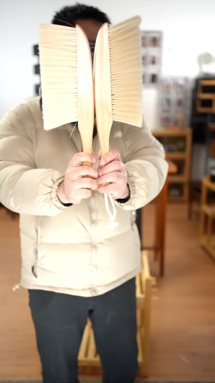 木（非红木类）鬃毛刷X2