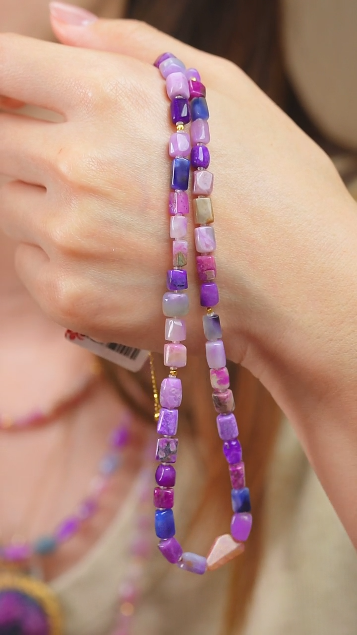 苏纪石（舒俱来）18K金镶嵌项链21