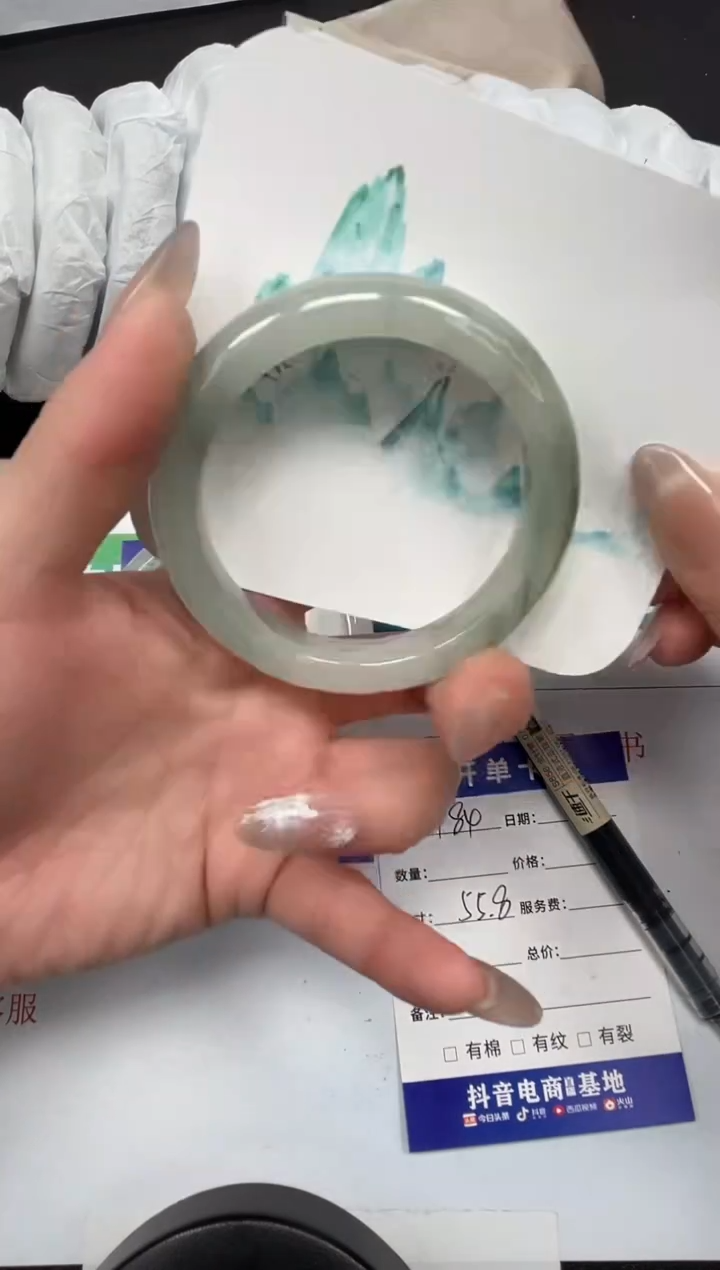 【闪购商品】石英质玉手镯未镶嵌184-55.8