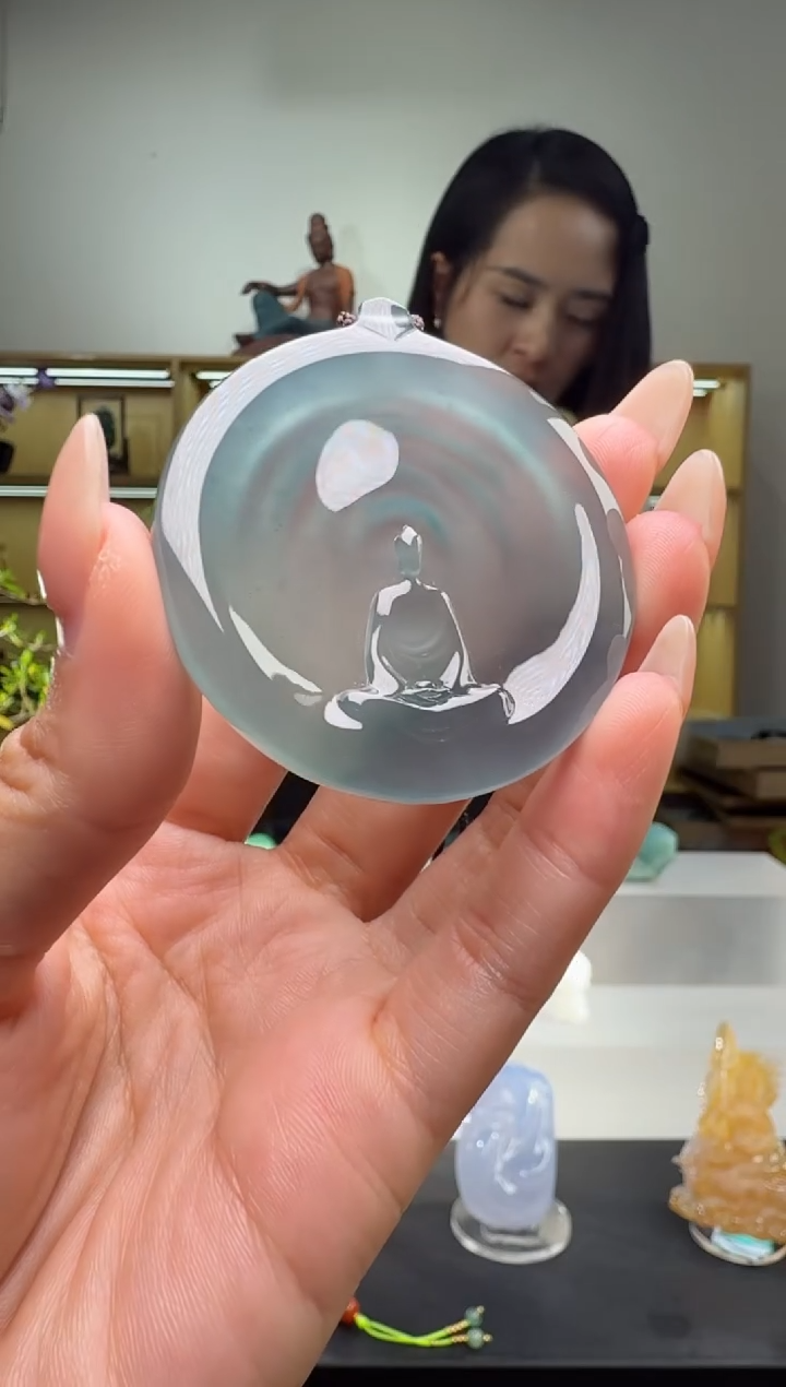 吊坠(不含链)未镶嵌翡翠谈**若悟道