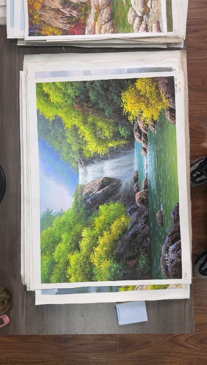 油画【93号】约50*70cm丨朝鲜原创纯手绘孤品油画丨顺丰包邮