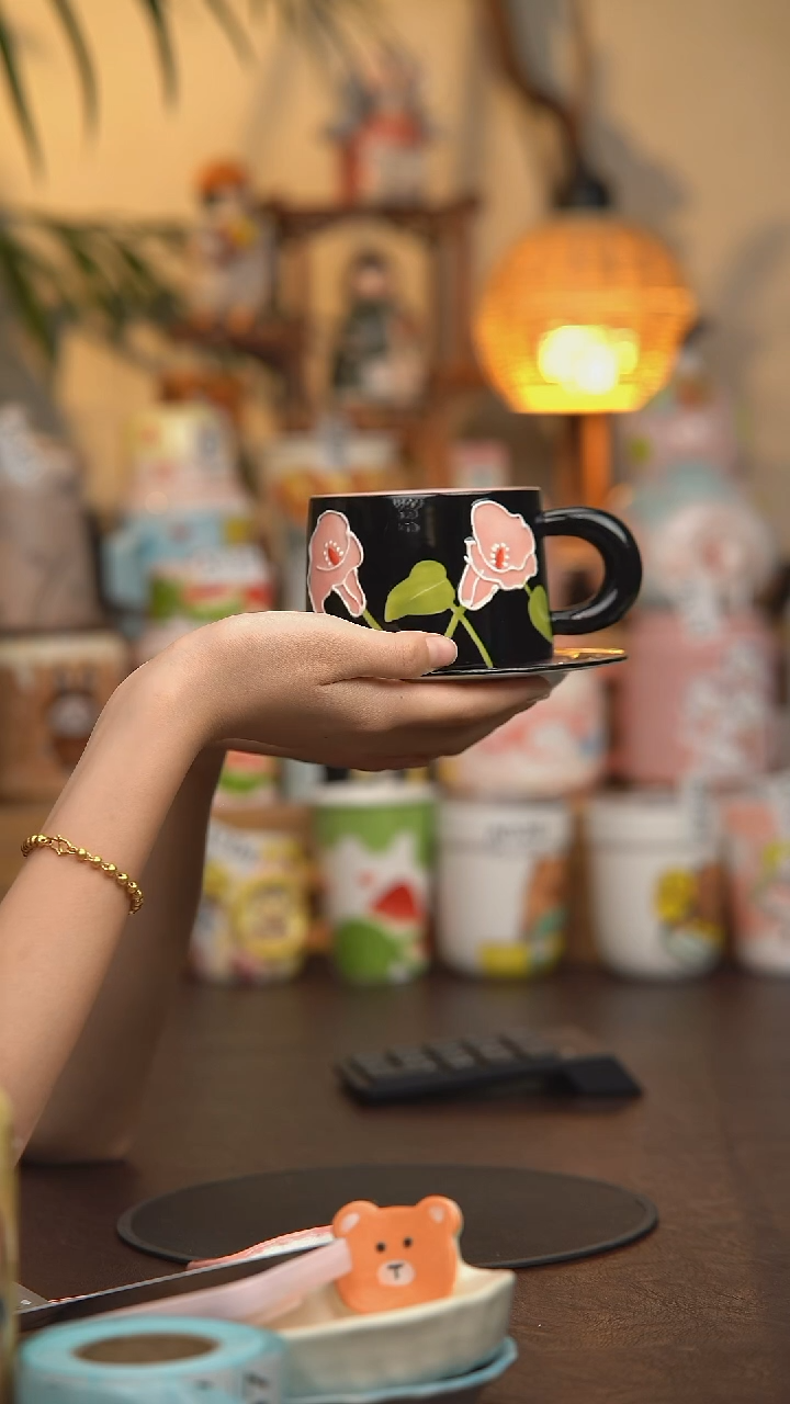 陶瓷马蹄莲咖啡杯241