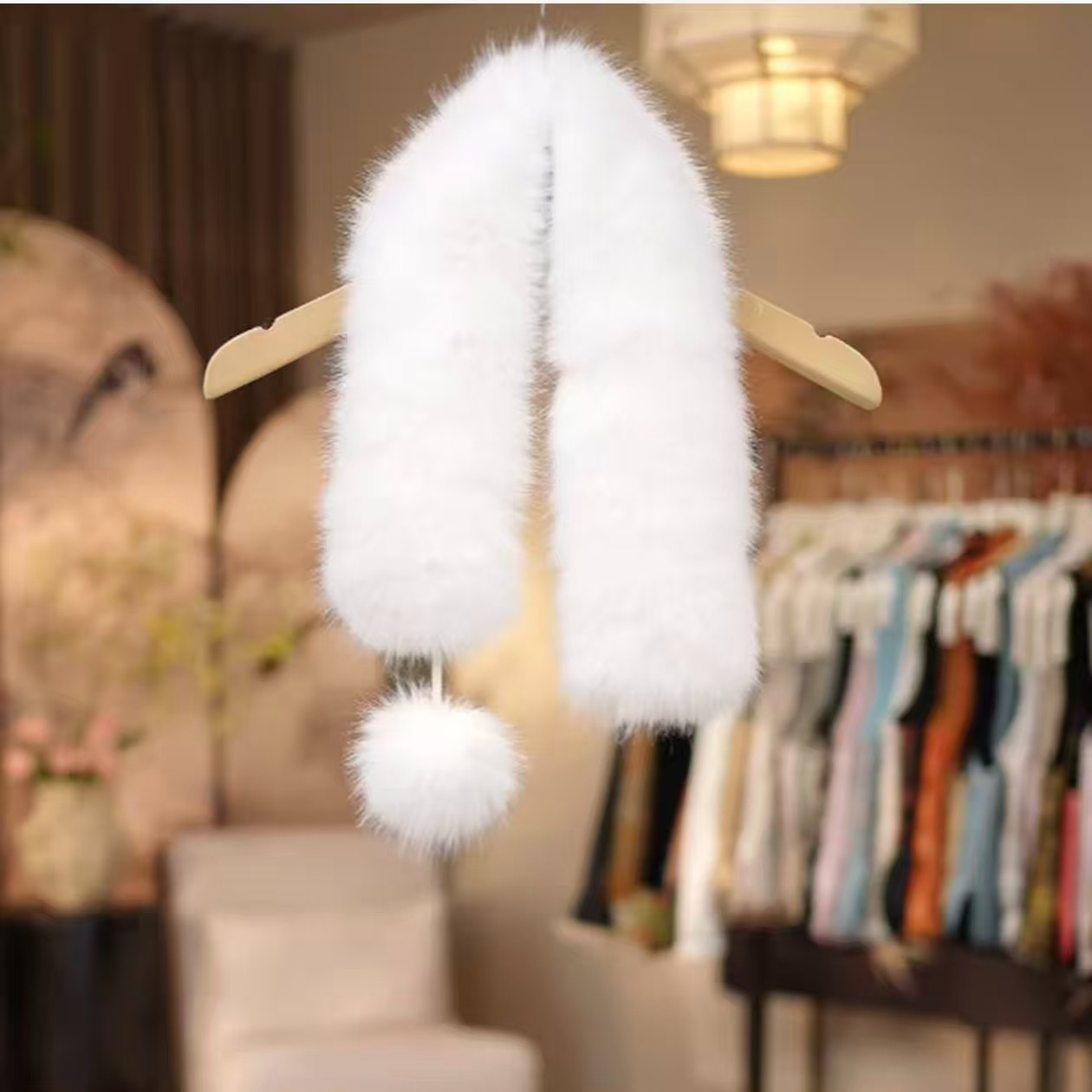 1625远萤围巾加绒国香妈妈装高贵新款妈妈装洋气