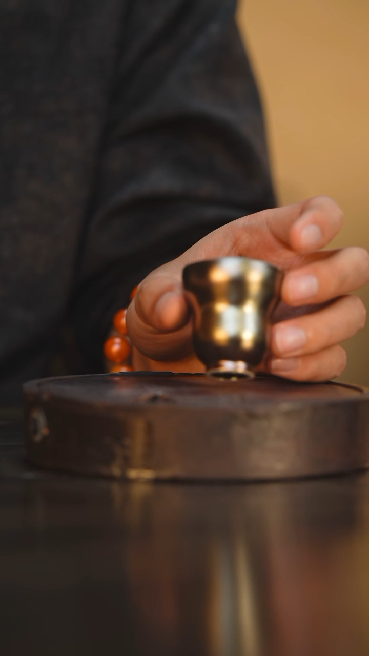 53柴房陶瓷柴烧福禄杯