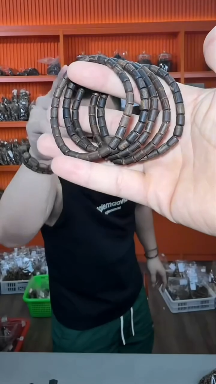 沉香手串28号沉水芽庄黑棋4g多样性发一