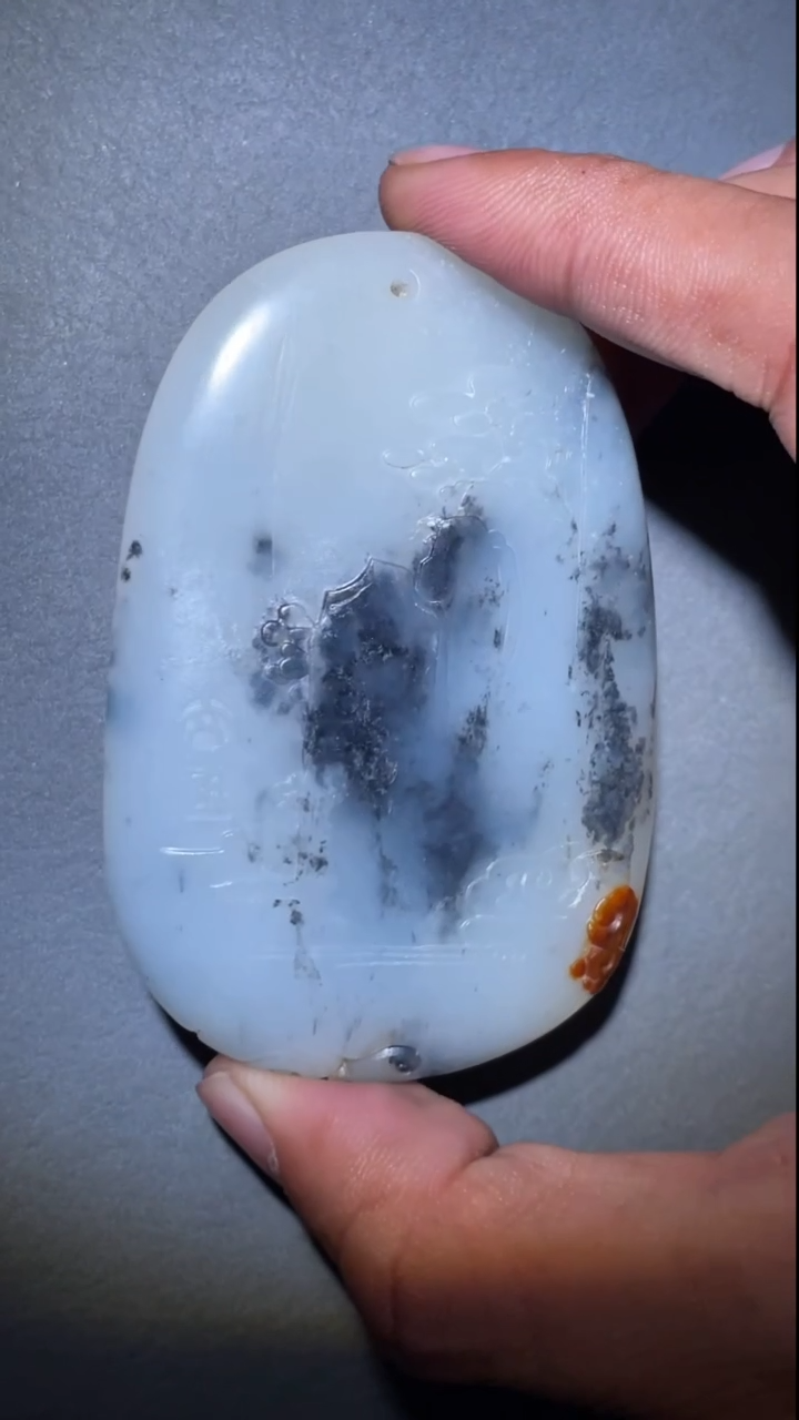 定制和田玉HF   青花山水