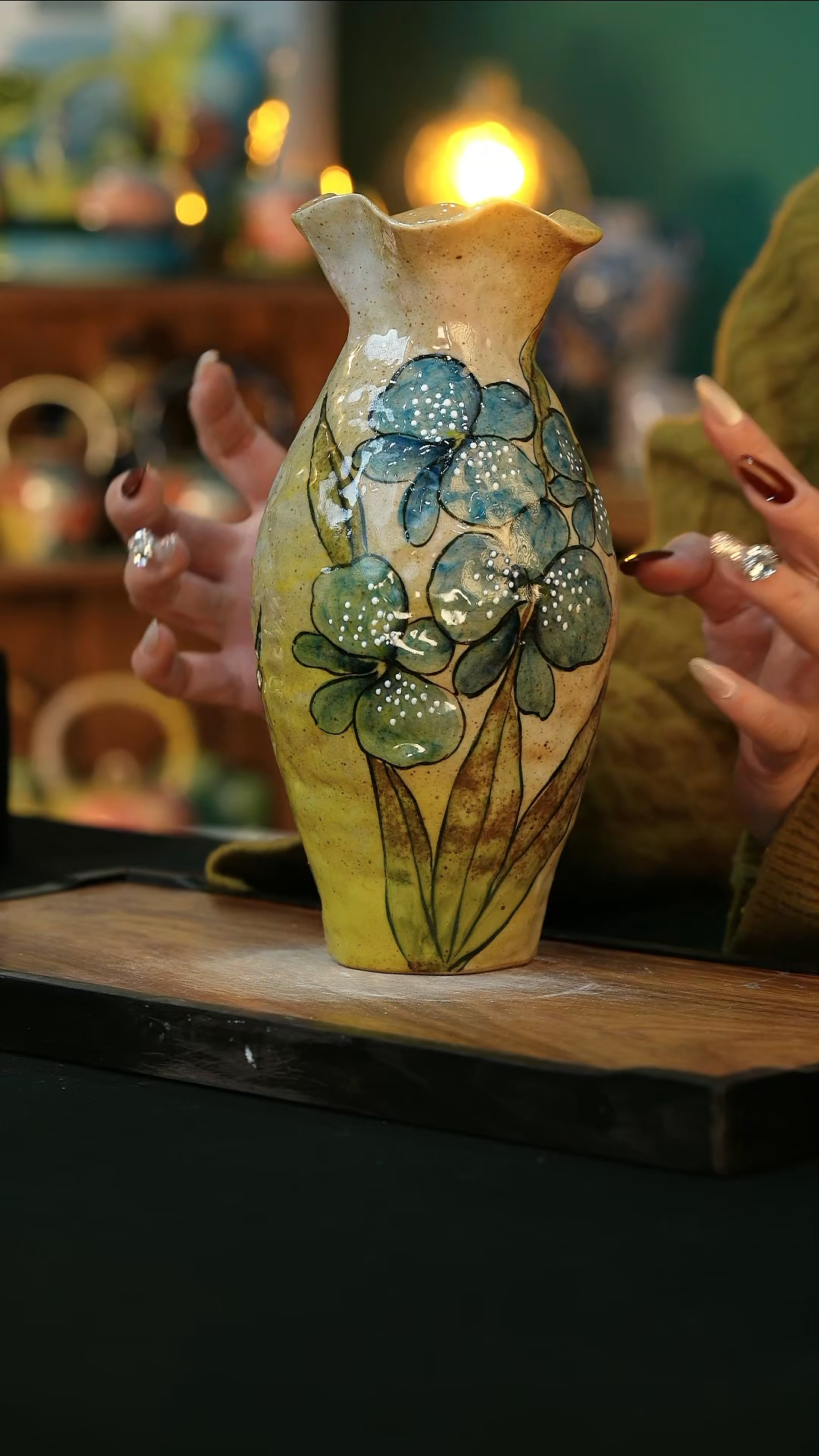 【闪购商品】杯手绘心瓷陶瓷浮力