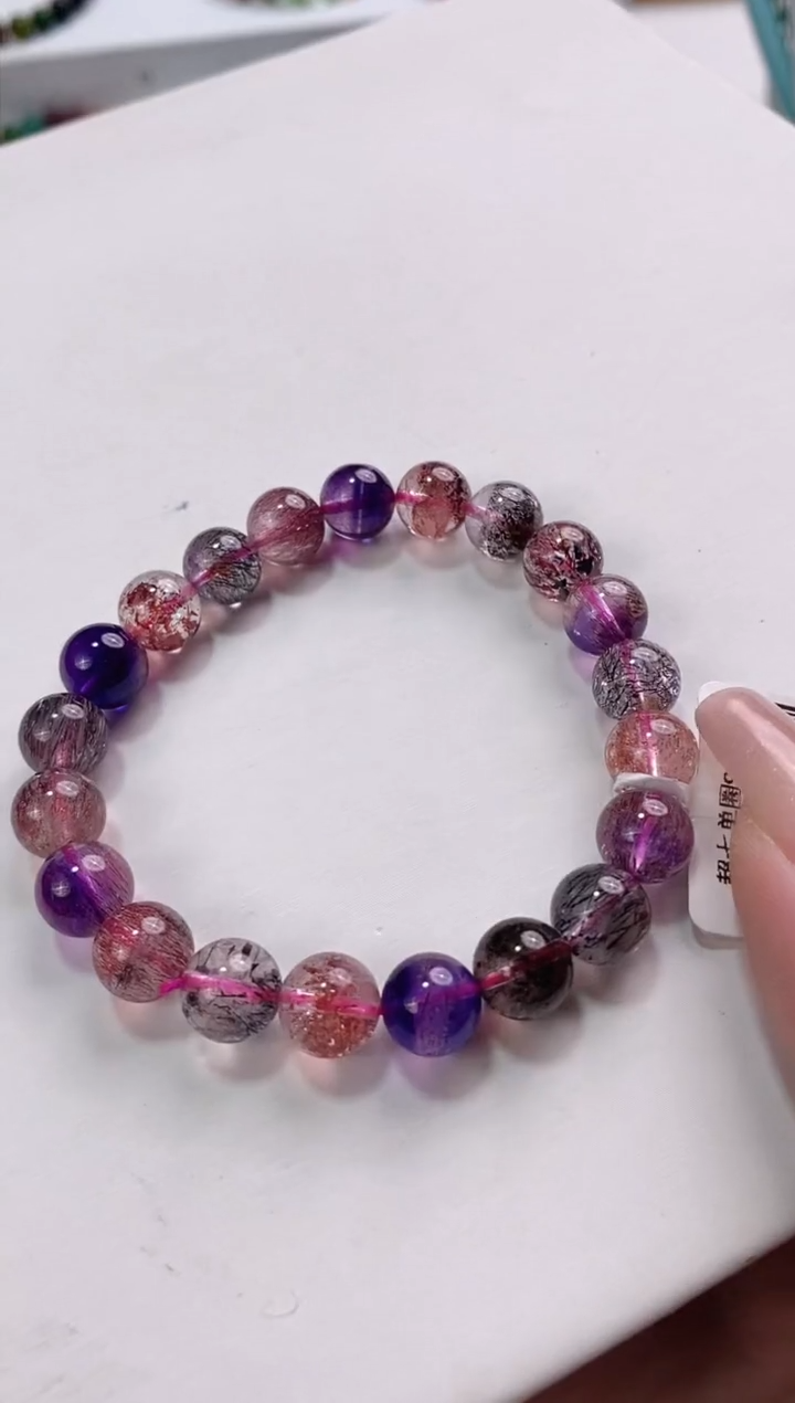 【闪购商品】水晶超七单圈9*未镶嵌多人多样性发其一