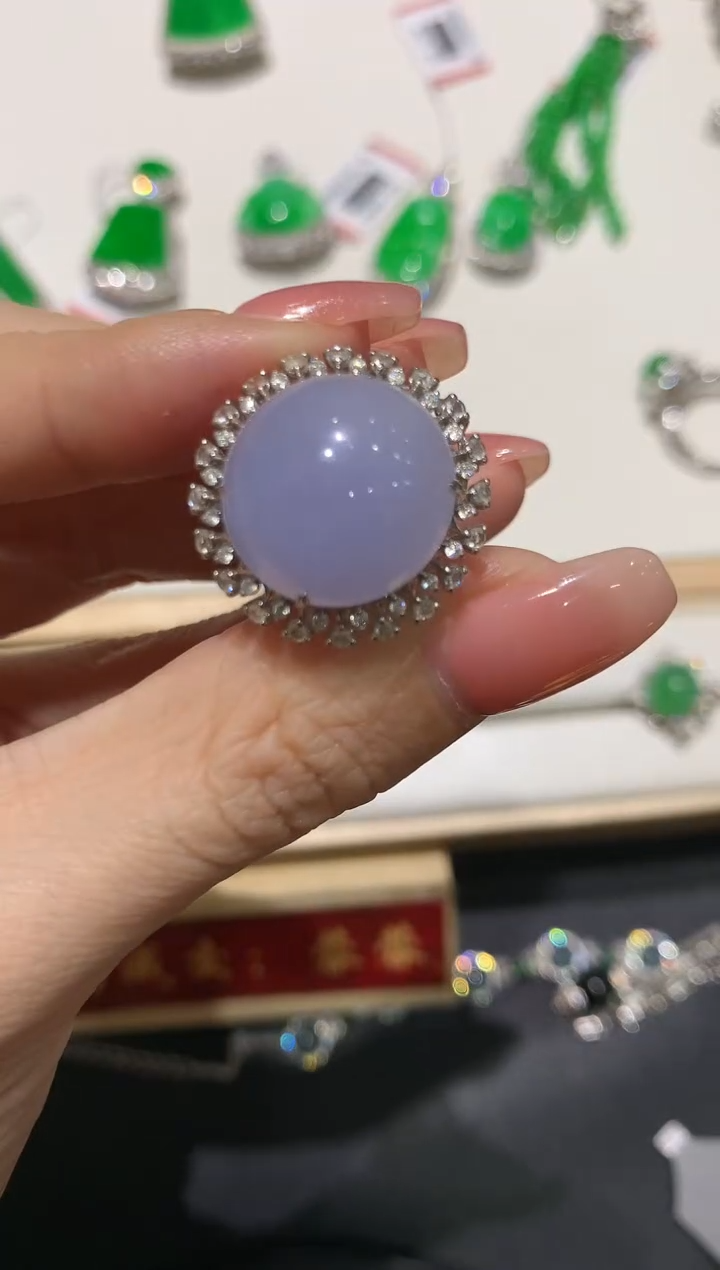 【闪购商品】翡翠吊坠(不含链)18K金镶嵌团购4