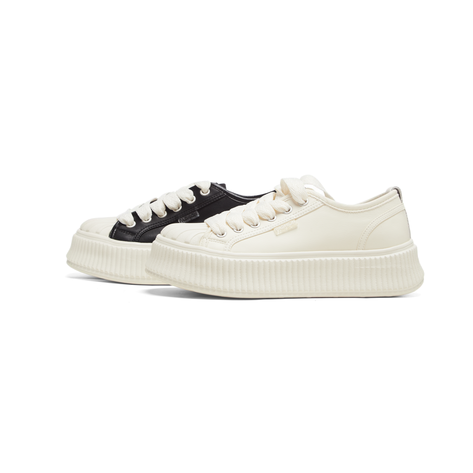 春季新款冷粘工艺百搭潮流休闲鞋低帮贝壳头系带板鞋X 检 23297