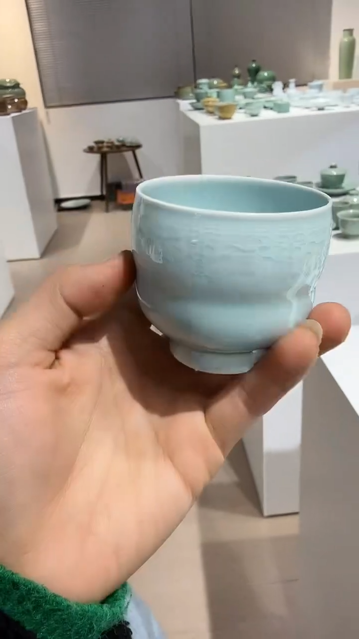青瓷手工茶器包邮