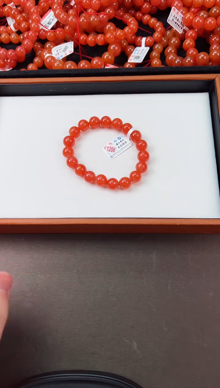 【闪购商品】南红玛瑙亮光手串卡10+未镶嵌保山杨柳滴水洞高品