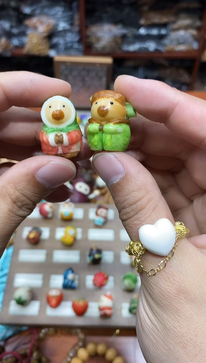 非洲檀香手串/手链象牙果根付发2