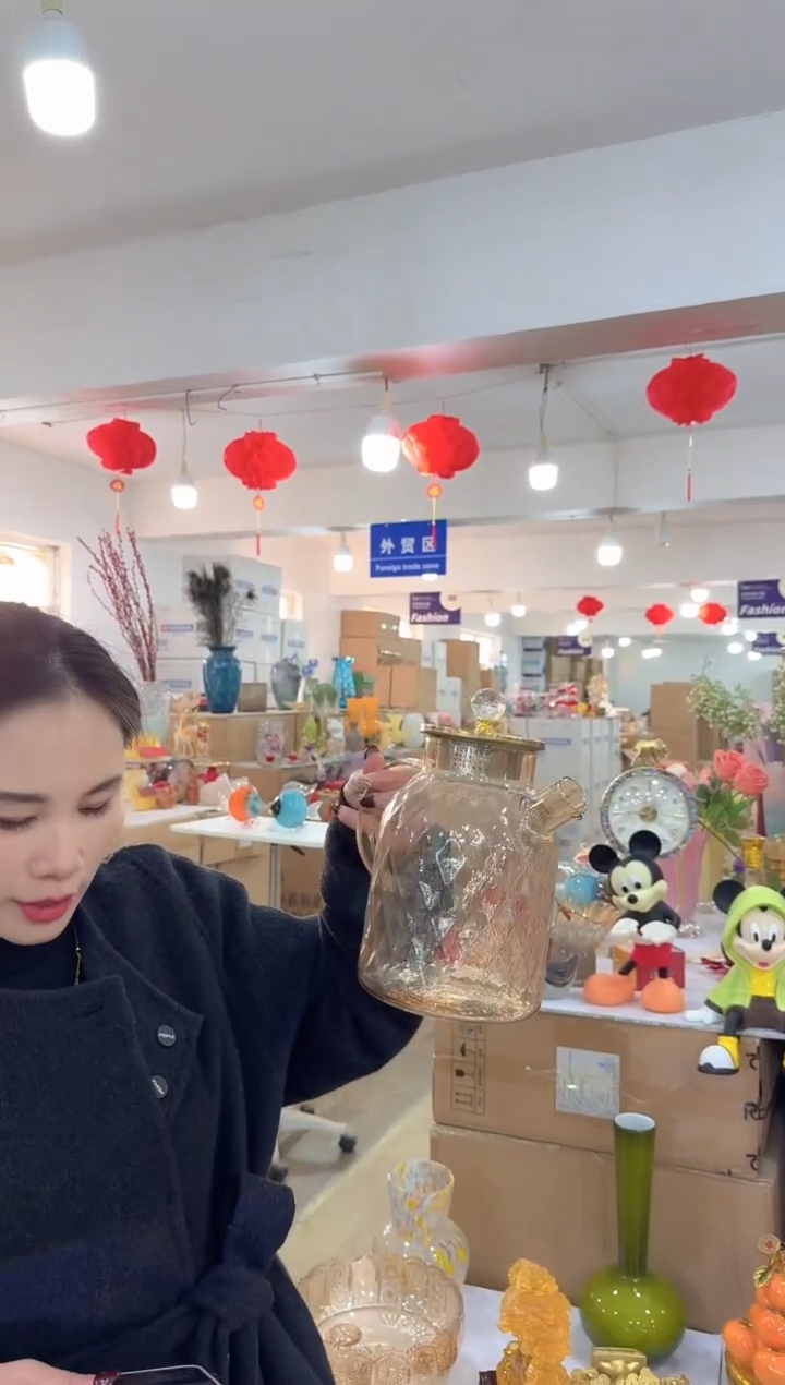 【闪购商品】无铅玻璃洛芙花器-v-早35