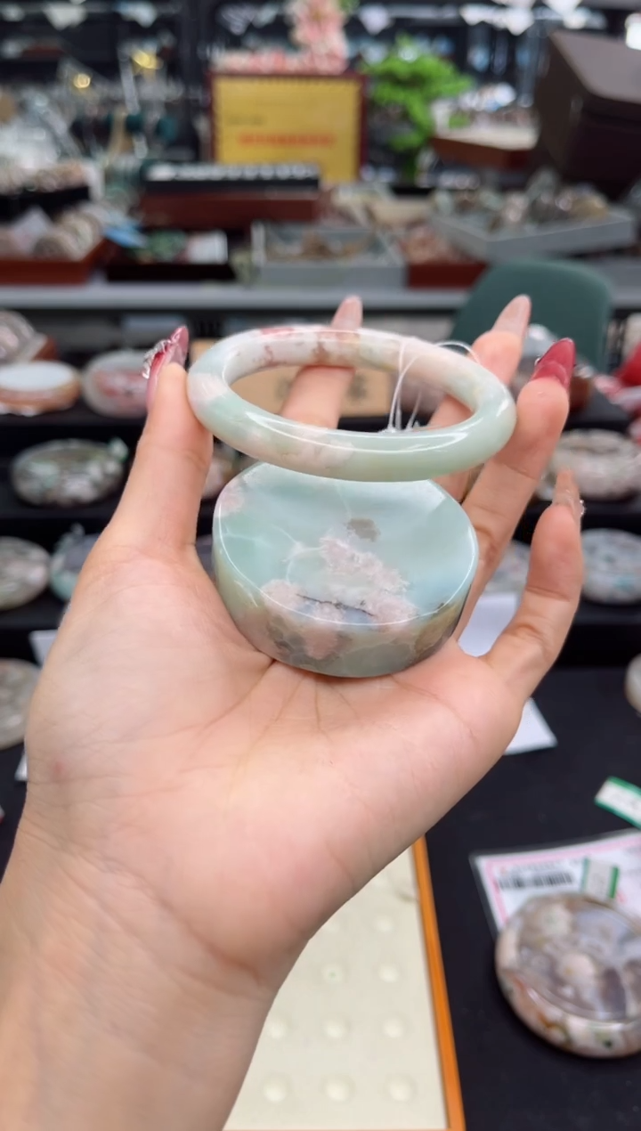 【闪购商品】石英质玉手镯未镶嵌57圈口（赠品镯心）6507757