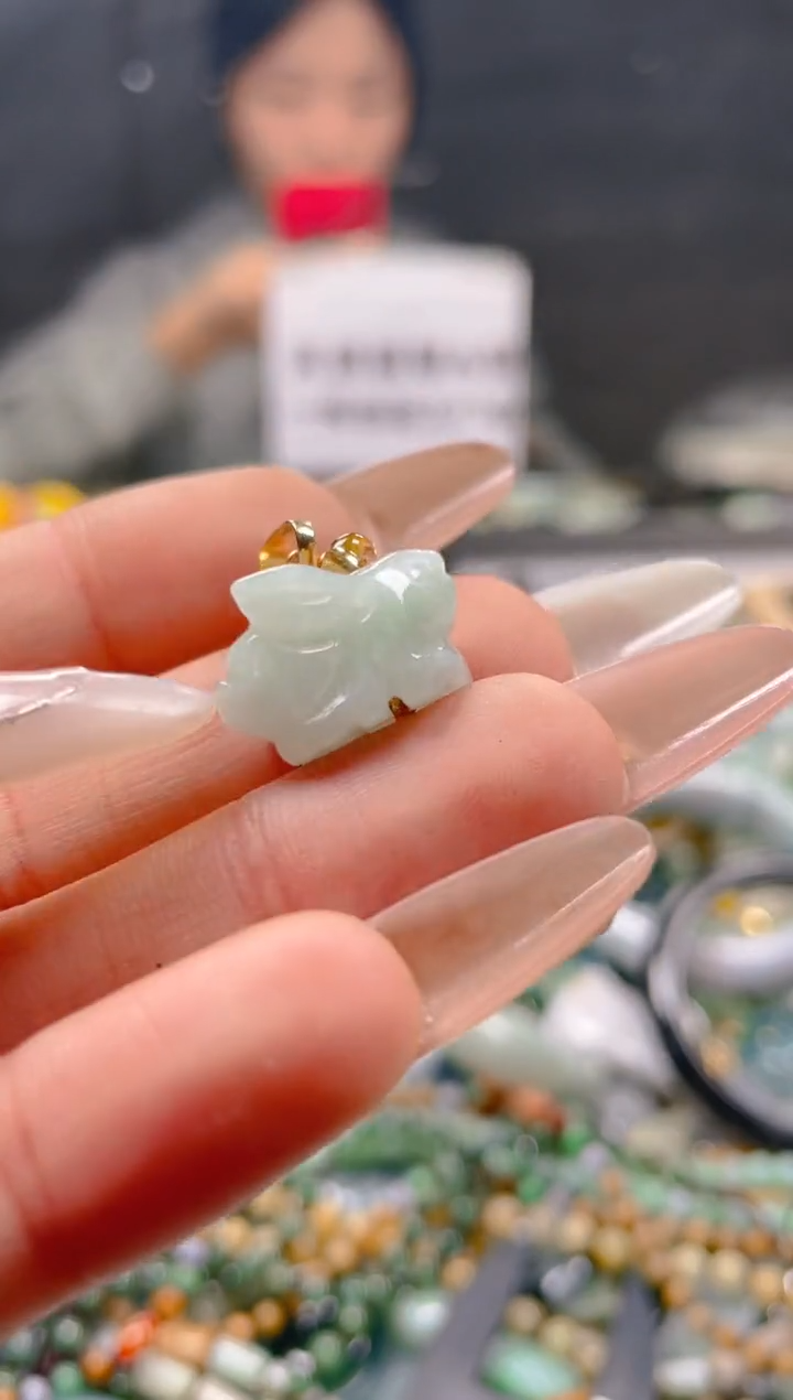 【闪购商品】翡翠颈饰未镶嵌/Q/翡翠A货一图一物