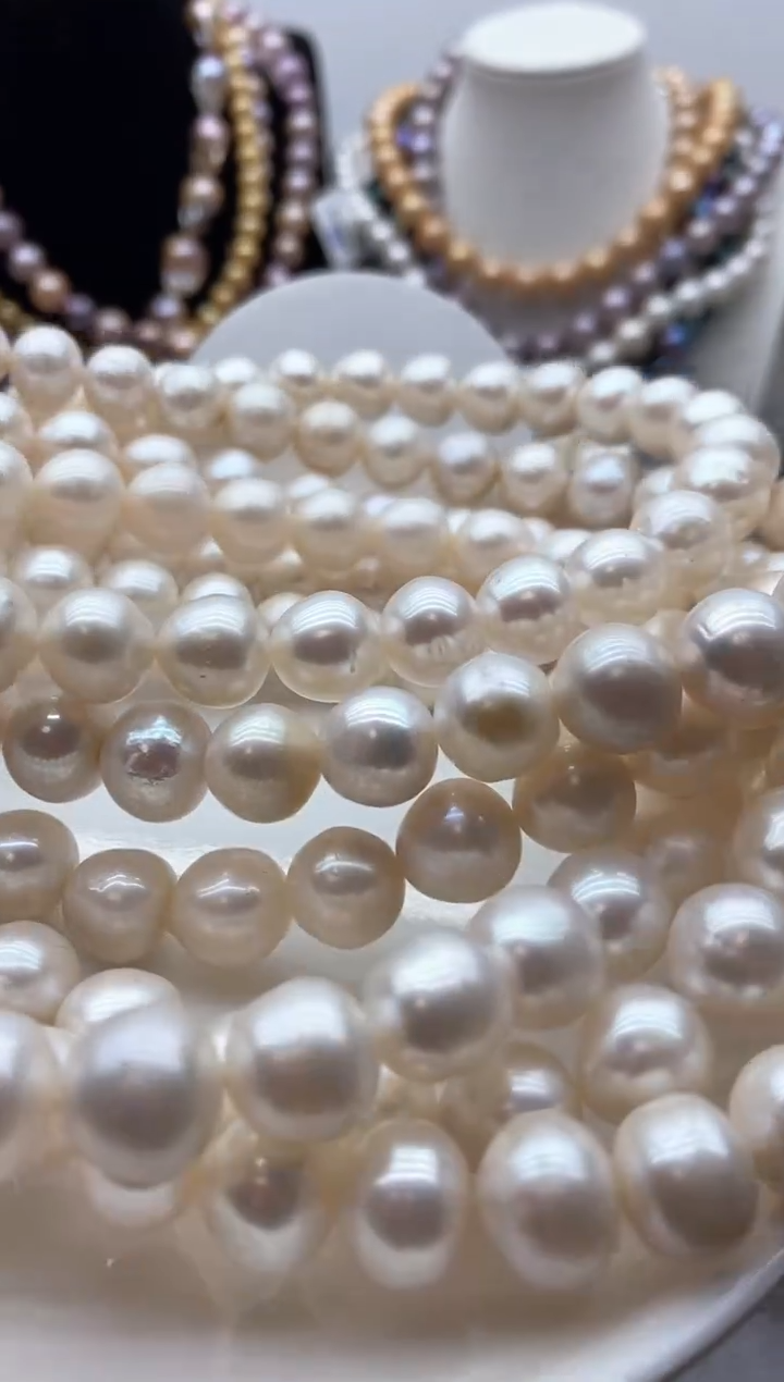 【闪购商品】淡水珍珠颈饰钛钢18