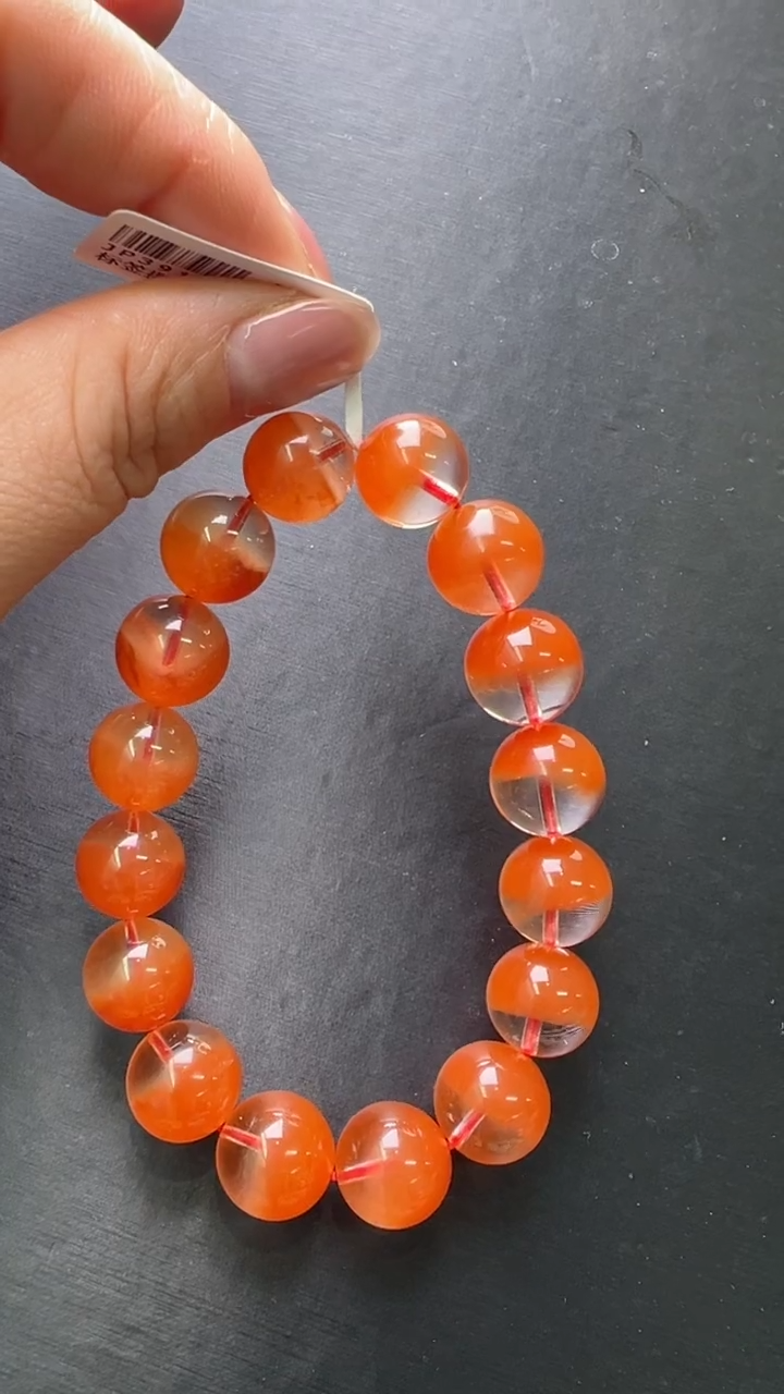 【闪购商品】水晶手串未镶嵌红兔毛手串13m+ JP39104