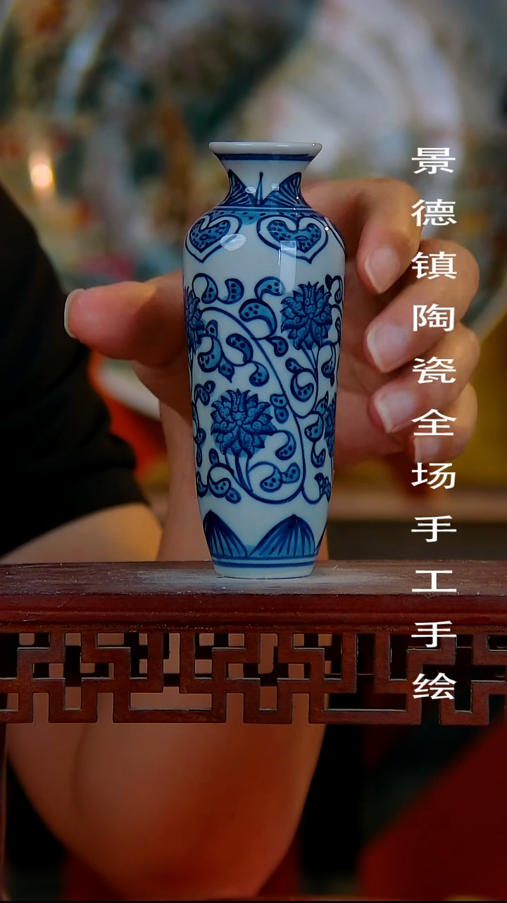 摆件手景德镇陶瓷 全场手工绘