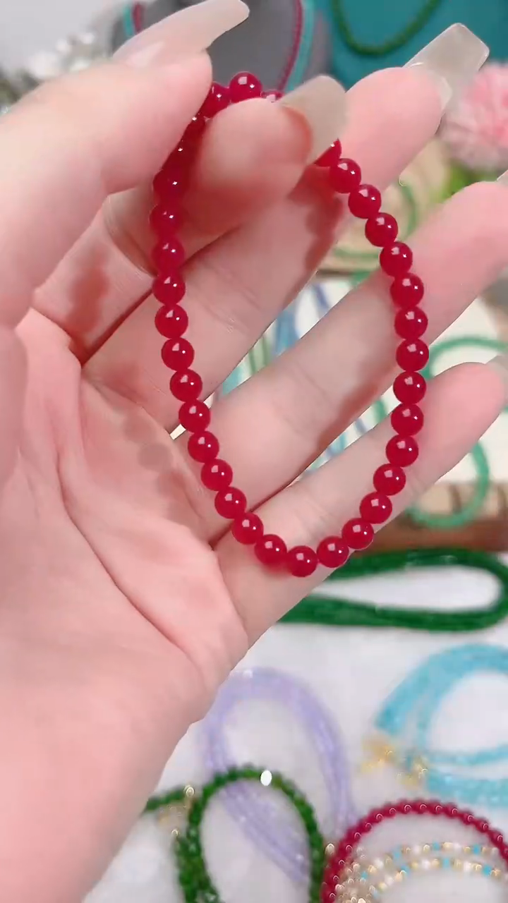 手链未镶嵌红宝石5米圆88