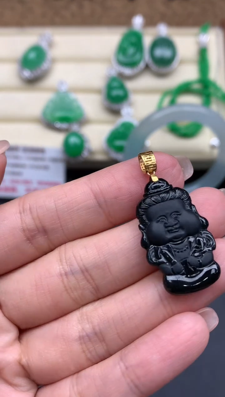 【闪购商品】翡翠颈饰18K金镶嵌348-中国好珍宝