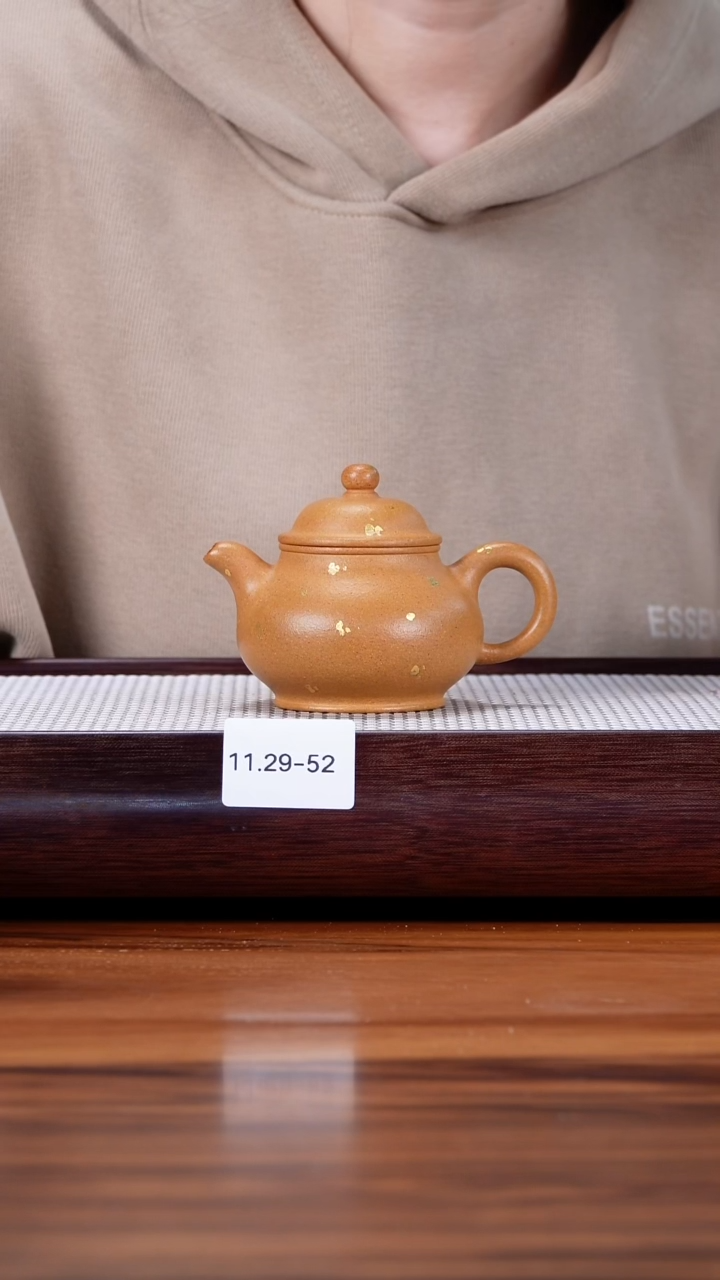 茶壶紫砂11.29-52黄金段  洒金 潘壶150