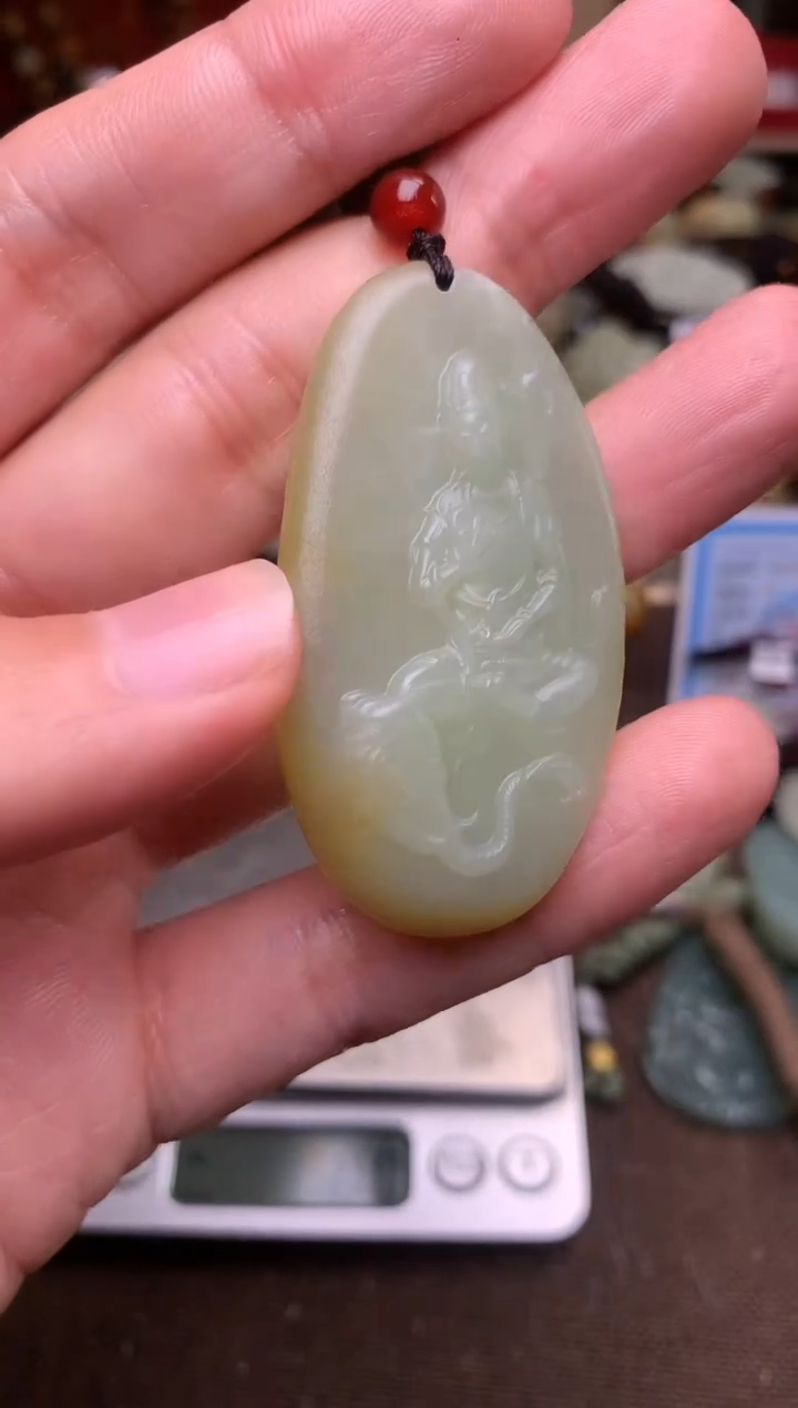 颈饰未镶嵌和田玉新疆料青海料清水和田玉吊坠
