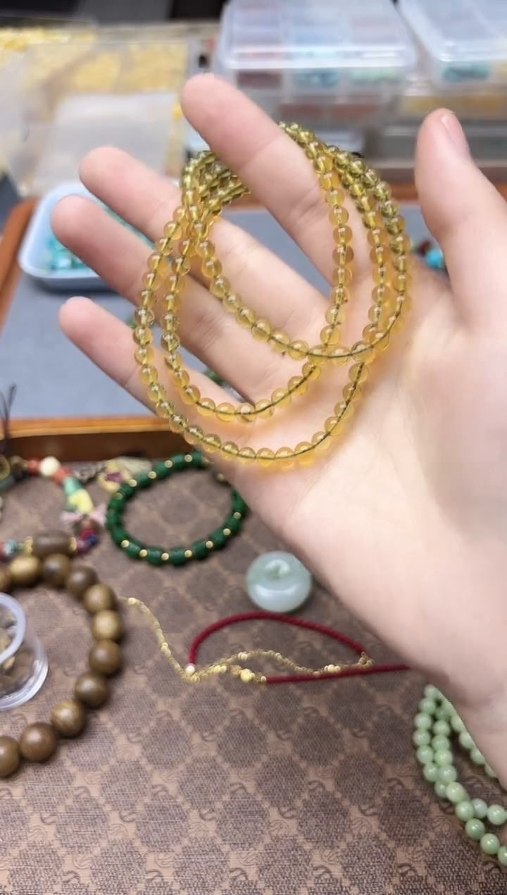 裸石蜜蜡未镶嵌蜜蜡长串4.6mmYN