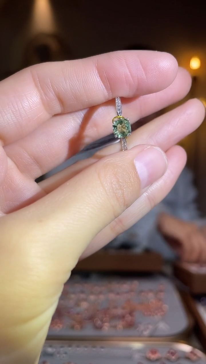 银S925镶嵌手饰碧玺手饰