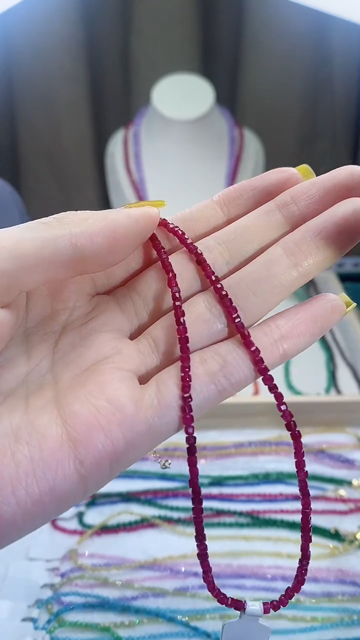 【闪购商品】红宝石项链银S925镶嵌诗宁甄选珠宝SYZB63