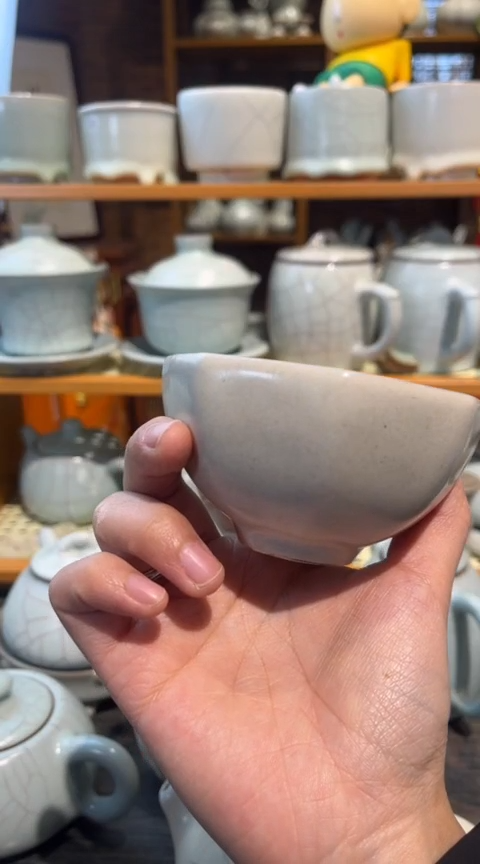 【闪购商品】杯北宋官瓷八方杯微瑕