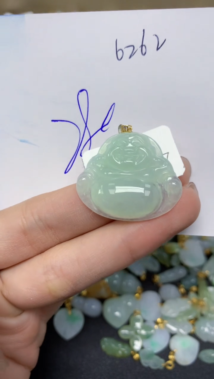 【闪购商品】翡翠颈饰18K金镶嵌天然翡翠A货