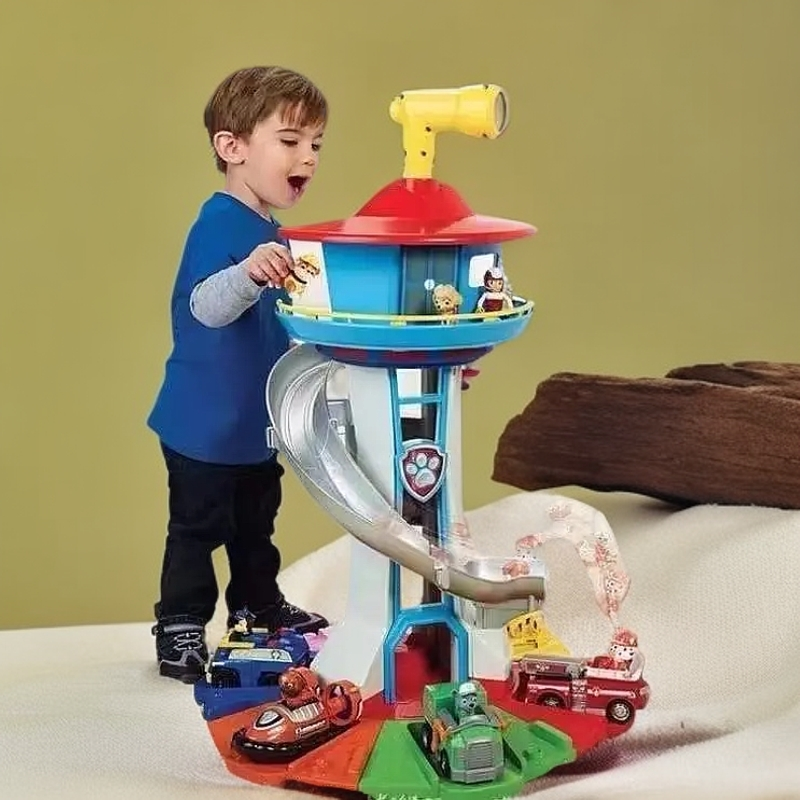 汪汪队玩具儿童节父亲节礼物巡逻车救援狗狗回力瞭望总