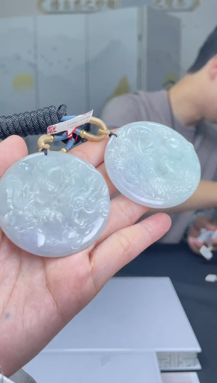 【闪购商品】定制翡翠未镶嵌2-12HDJT0126187一对