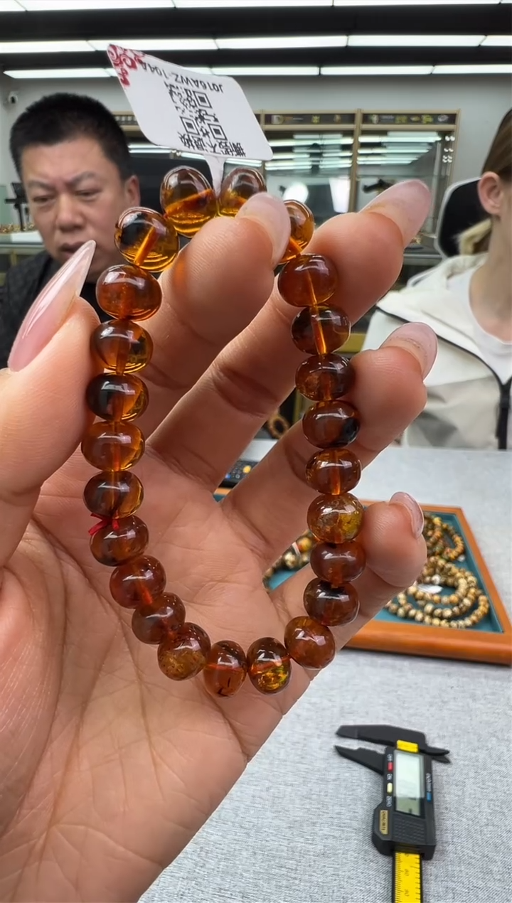 【闪购商品】琥珀手链未镶嵌601秒拍号