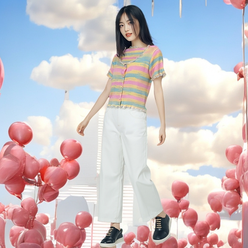 宽松型立体裁剪常规常规款衬衫舒适宽松百搭夏季女装显瘦打底春季