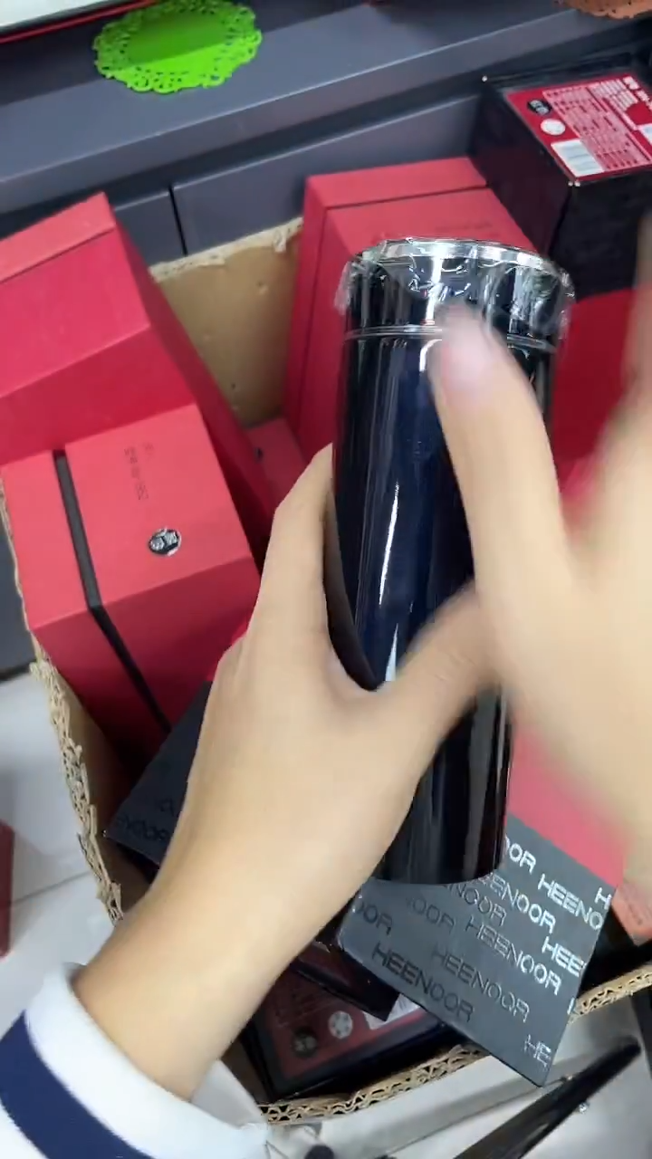 小熊保温杯3515-420ml蓝瑕疵