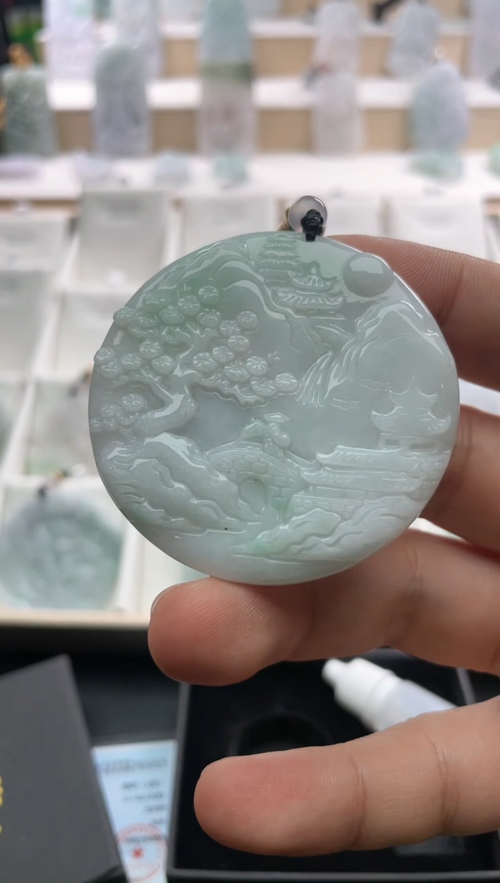 翡翠未镶嵌颈饰..../4/17/ 100