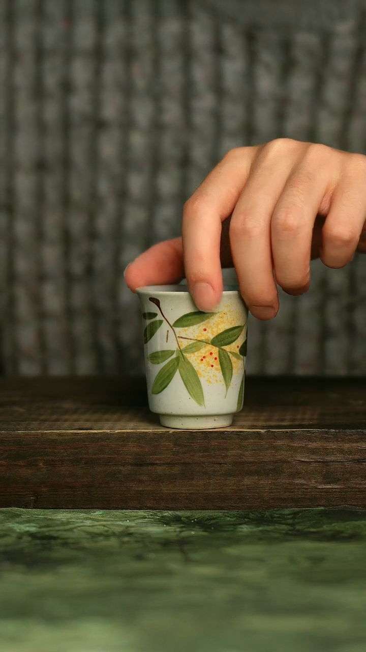 陶瓷青诗集手工手绘瓷器
