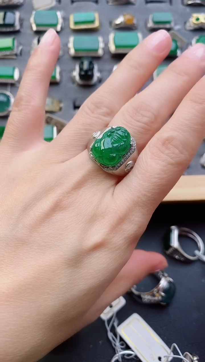 【闪购商品】翡翠戒指未镶嵌1111111111111