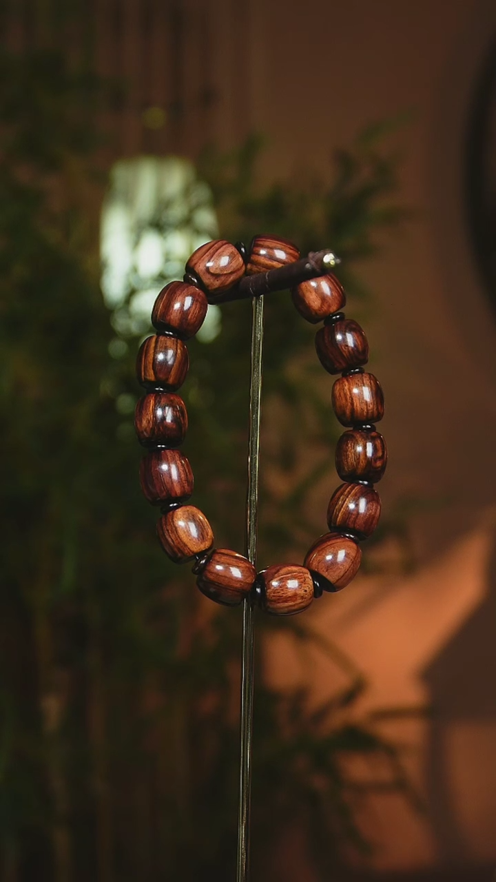 【闪购商品】黄花梨/降香黄檀手串/手链海南黄花梨1213桶珠