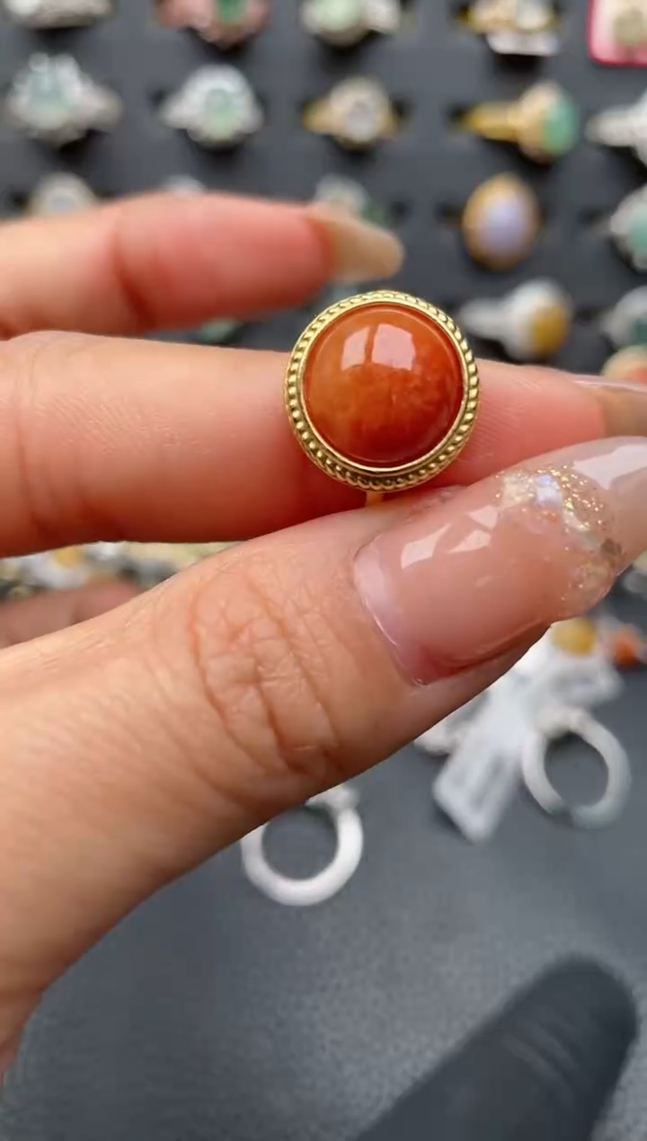 【闪购商品】翡翠戒指银S925镶嵌1111111111  39