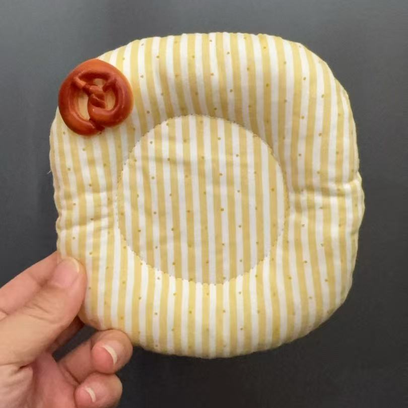 编号196花朵黄色条纹杯垫